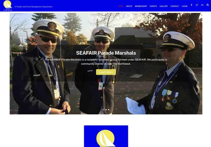 seafair-parade-marshals-home-page-screenshot seafair-parade-marshals-home-page-